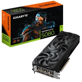 ვიდეო დაფა Gigabyte GV-N5080WF3OC-16GD WINDFORCE OC, GeForce RTX5080, 16GB, 256bit, HDMI, DP, Black