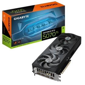 ვიდეო დაფა Gigabyte GV-N507TEAGLE_OC-16GD EAGLE OC, RTX5070 Ti, 16GB, 256bit, HDMI, DP, Black