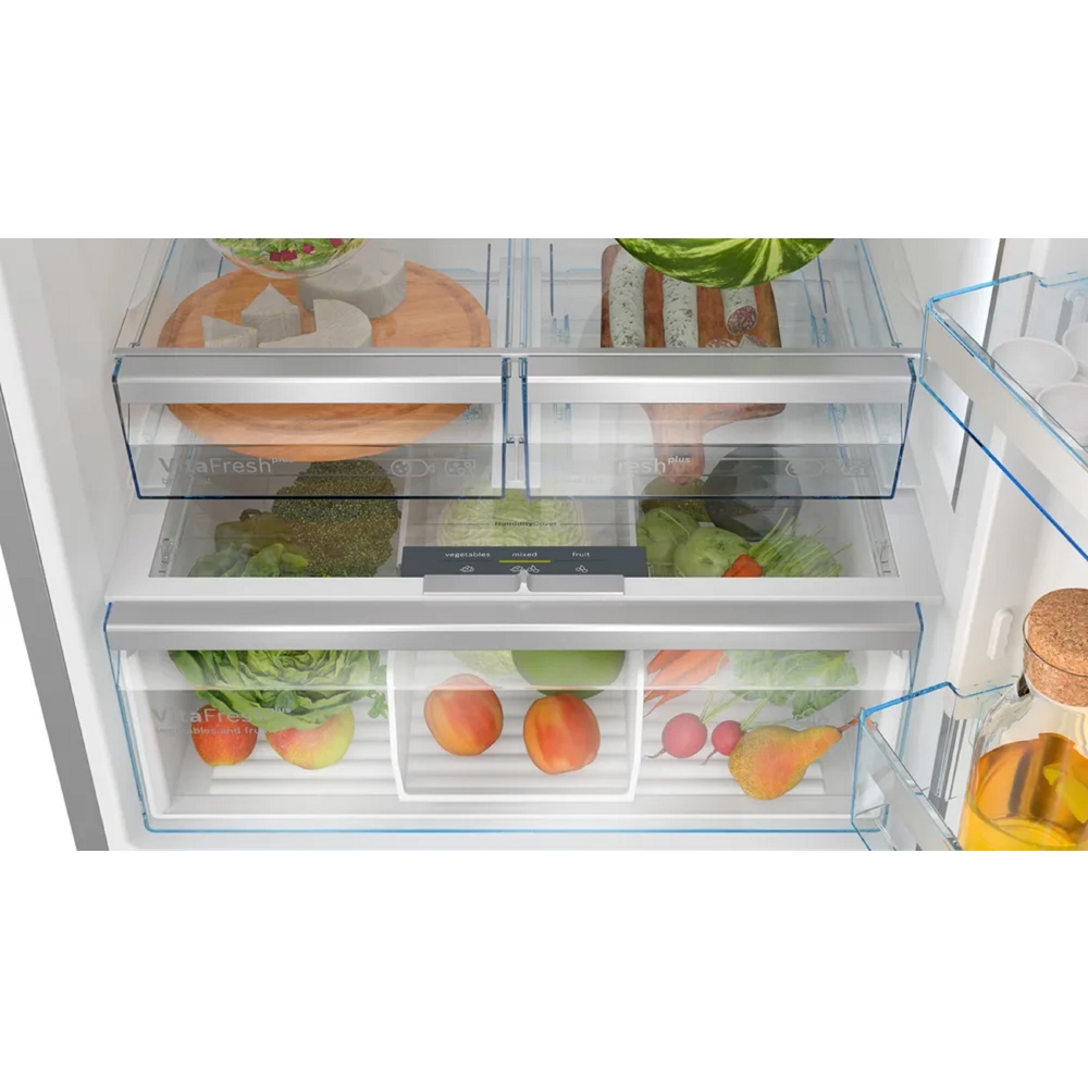 Refrigerator Bosch KGP76AIC0N, 526L, C, No Frost, Grey