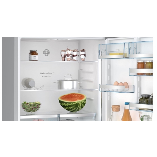 Refrigerator Bosch KGP76AIC0N, 526L, C, No Frost, Grey