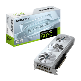 ვიდეო დაფა Gigabyte GV-N5070EAGLEOC_ICE-12GD  EAGLE OC ICE, GeForce RTX5070, 12GB, 192bit, HDMI, DP, Silver