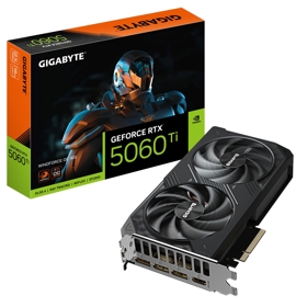 ვიდეო დაფა Gigabyte GV-N506TWF2OC-16GD  WINDFORCE OC, GeForce RTX5060 Ti, 16GB, 128bit, HDMI, DP, Black