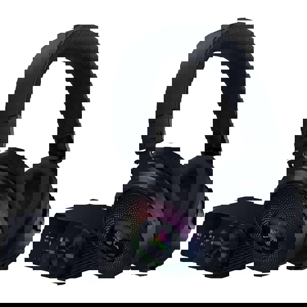 ყურსასმენი Razer RZ04-05160100-R3M1 Kraken V4 Pro, Gaming Headset, RGB, Wireless, Mini-jack, USB-A, Bluetooth, Black