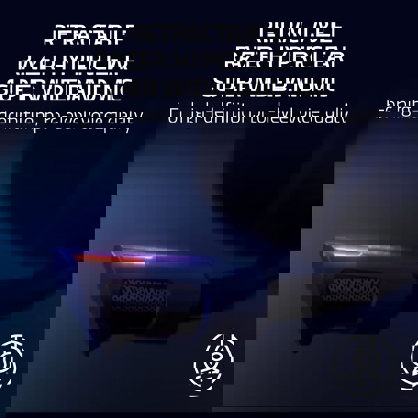 ყურსასმენი Razer RZ04-05160100-R3M1 Kraken V4 Pro, Gaming Headset, RGB, Wireless, Mini-jack, USB-A, Bluetooth, Black