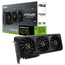 ვიდეო დაფა Asus PRIME-RTX5070-O12G, GeForce RTX5070, 12GB, 192bit, HDMI, DP, Black