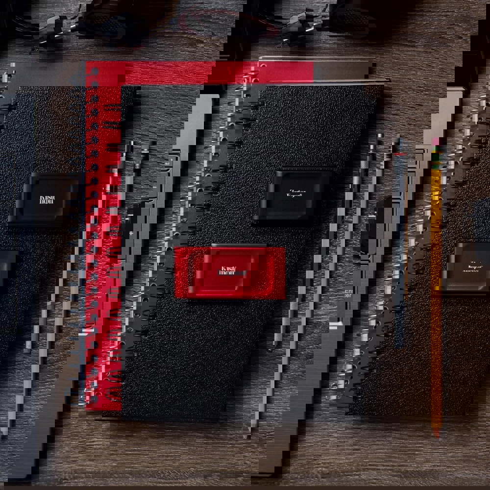 გარე მყარი დისკი Kingston SXS1000R/1000GA, 1TB, External SSD, USB 3.2, Red