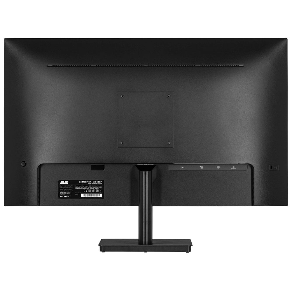 მონიტორი 2E 2E-E2425B-01.UA, 23.8", Monitor, FHD, VA, D-Sub, HDMI, Black