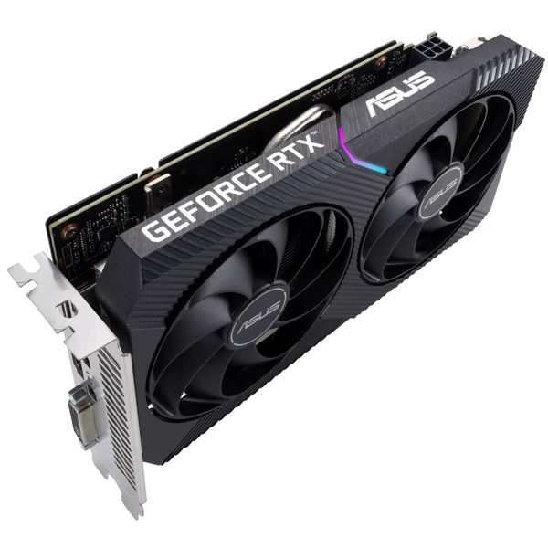ვიდეო დაფა Asus DUAL-RTX3050-O8G-V2, GeForce RTX3050, 8GB, 128bit, HDMI, DP, Black