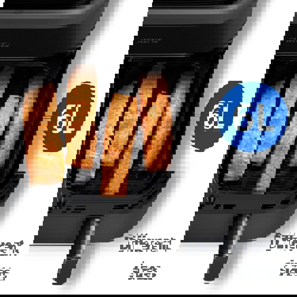 აეროგრილი Philips NA350/00 3000 Series, 2750W, 9L, Air Fryer, Black