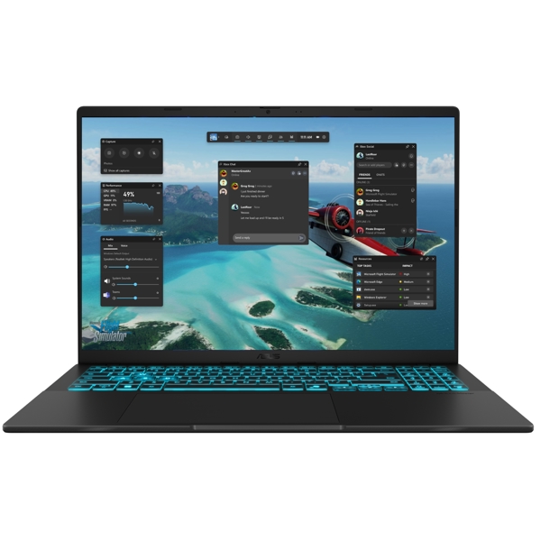 ნოუთბუქი Asus V3607VH-RP017 V16 (V3607), 16", Ultra 5-210H, 16GB, 1TB SSD, RTX5060 8GB, Black