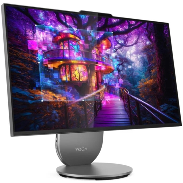 All In One Computer Lenovo F0J2003URU Yoga 27IAH10, 27", Ultra 7-255H, 16GB, 1TB SSD, Integrated, W11H, Luna Grey