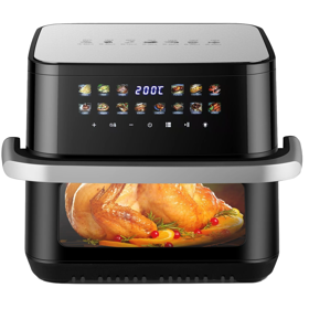 აეროგრილი Sollex SL 612, 2800L, 12L, Air Fryer, Black
