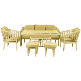 ბაღის ავეჯის ნაკრები Comfort Room CANSIN-3CAP, Garden Furniture Set, Yellow
