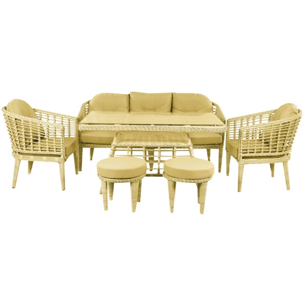 ბაღის ავეჯის ნაკრები Comfort Room CANSIN-3CAP, Garden Furniture Set, Yellow