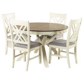 Table Set Comfort Room LWM(AV)+4LW2310, White