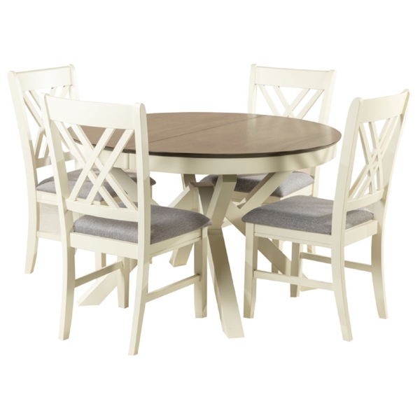 Table Set Comfort Room LWM(AV)+4LW2310, White
