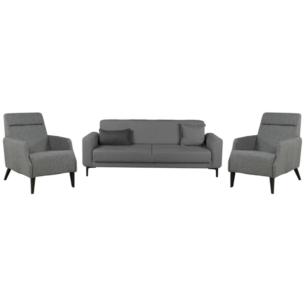 Furniture Set Comfort Room RIO-3 GRI+2ARM-RIO GRI, Grey