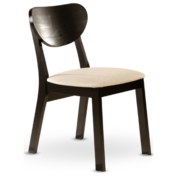 Table Set Comfort Room GDT2020-Q120B+4RH367C-BL, Black