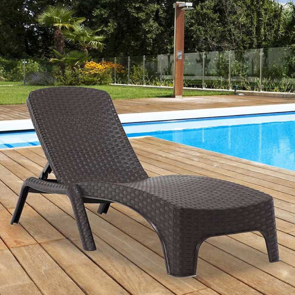 შეზლონგი Rainbow ROMA-B, Chaise Lounge, Brown