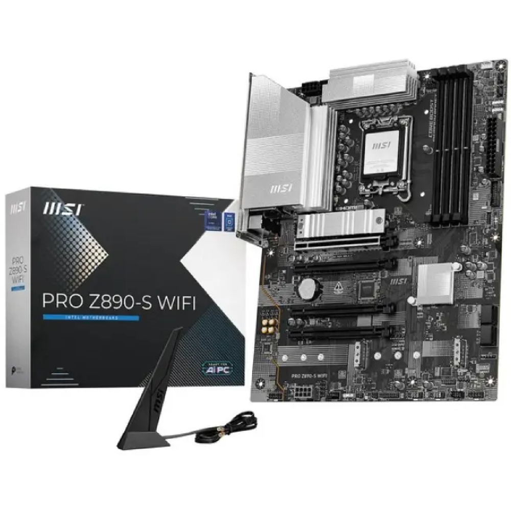 Motherboard MSI 911-7E54-001 PRO Z890-S, LGA1851, DDR5, 256GB