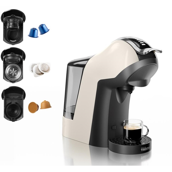 Coffee Machine Tristar CM-2301 Multi Capsule, 1400W, 1L, Cream