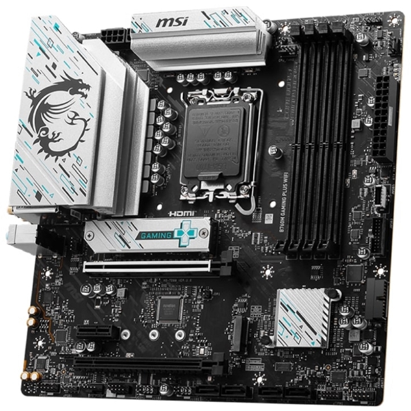 დედა დაფა MSI 911-7D99-051 B760M GAMING PLUS WIFI, LGA1700, DDR, DIMM, 256GB