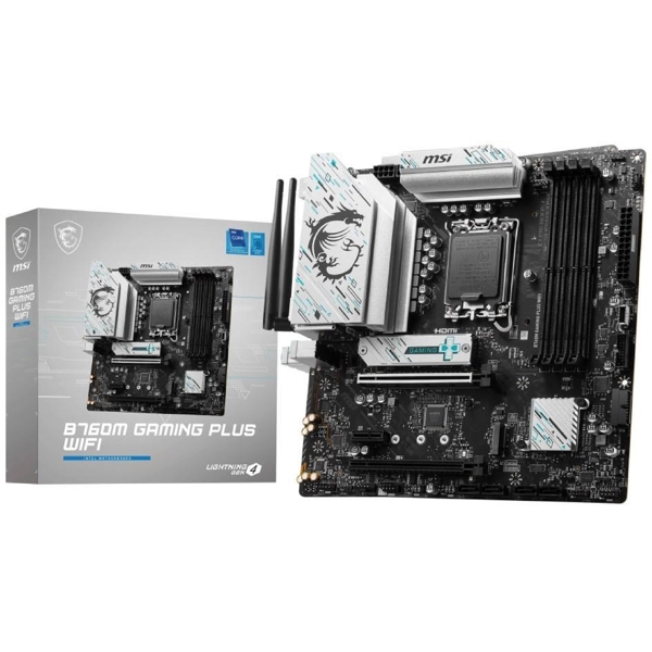 დედა დაფა MSI 911-7D99-051 B760M GAMING PLUS WIFI, LGA1700, DDR, DIMM, 256GB