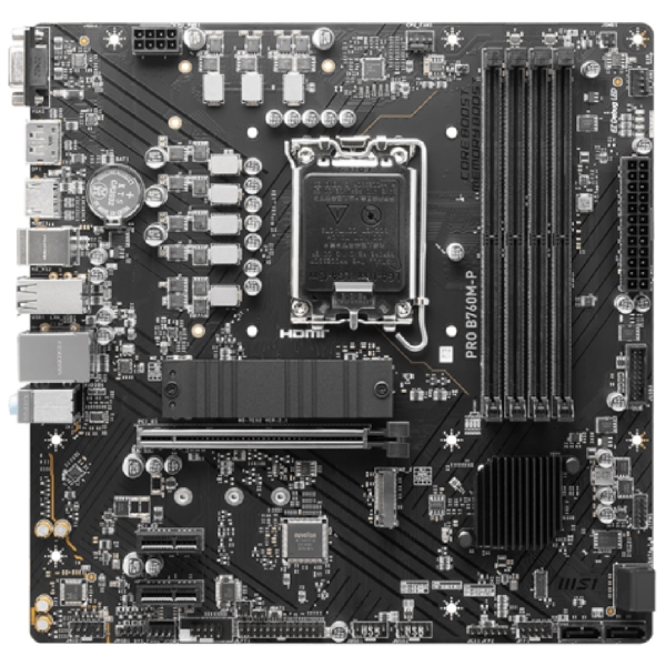 დედა დაფა MSI 911-7E02-026 PRO B760M-P, LGA1700, DDR5, DIMM, 256GB