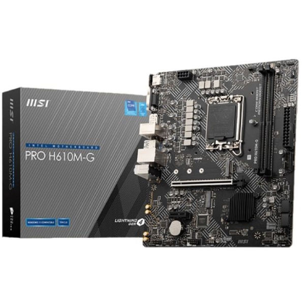 დედა დაფა MSI 911-7D46-225 PRO H610M-G, LGA1700, DDR4, DIMM, 64GB