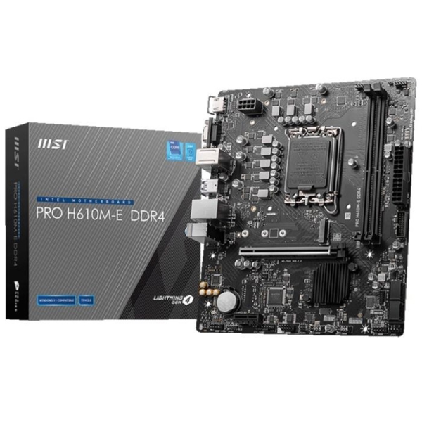 დედა დაფა MSI 911-7D48-066 PRO H610M-E, LGA1700, DDR4, DIMM, 64GB
