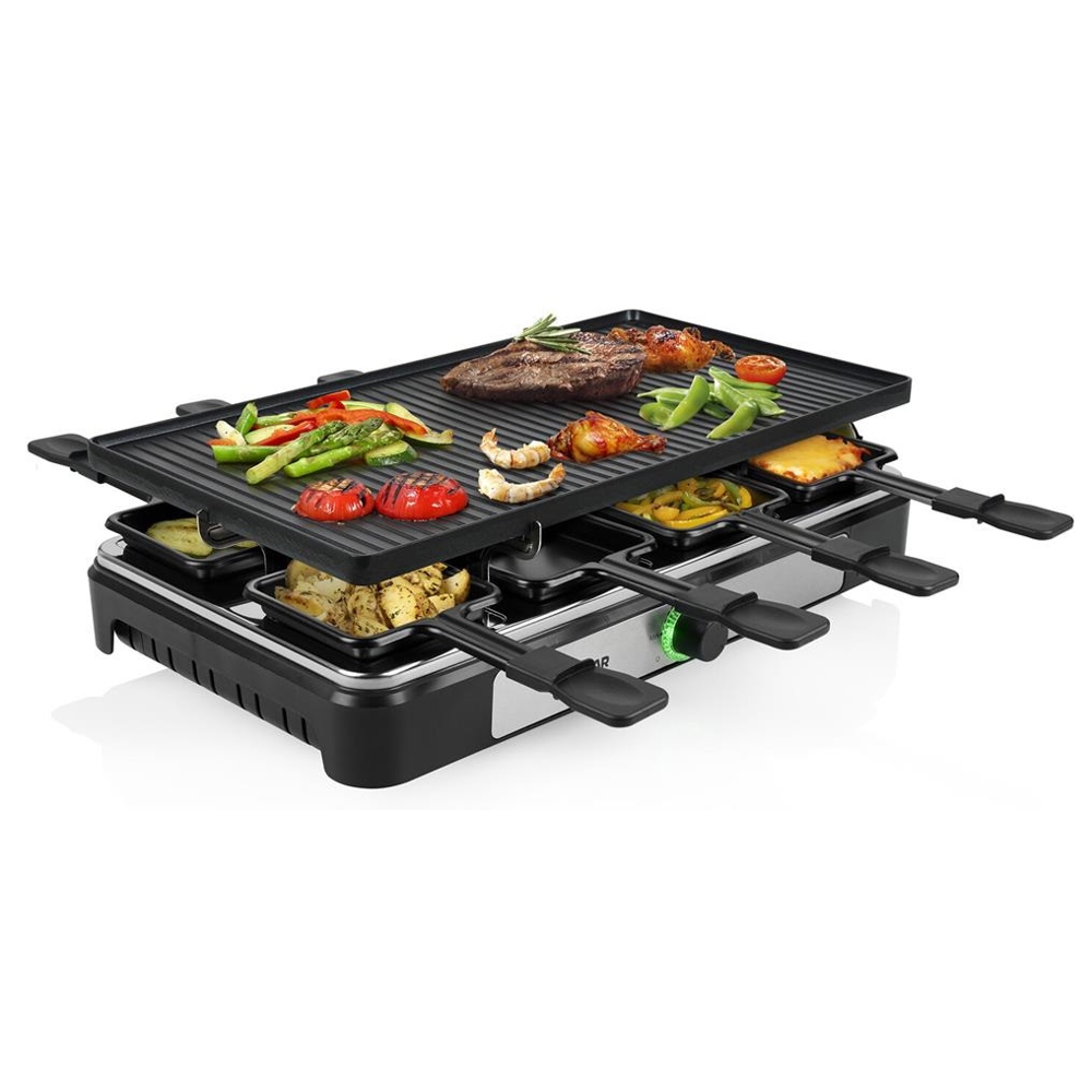 გრილი Tristar RA-2748 Raclette 8, 1400W, Grill, Black
