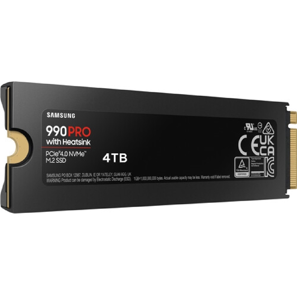 მყარი დისკი Samsung MZ-V9P4T0CW 990 PRO Heatsink, 4TB, M.2, Internal Hard Drive