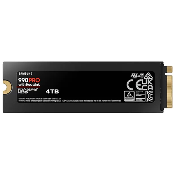 მყარი დისკი Samsung MZ-V9P4T0GW 990 PRO Heatsink, M.2, 4TB, Internal Hard Drive