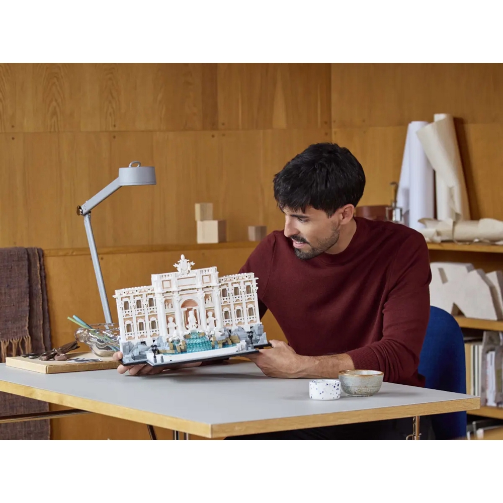 ასაწყობი კონსტრუქცია Lego 21062 Architecture, Trevi Fountain, Prefabricated Construction