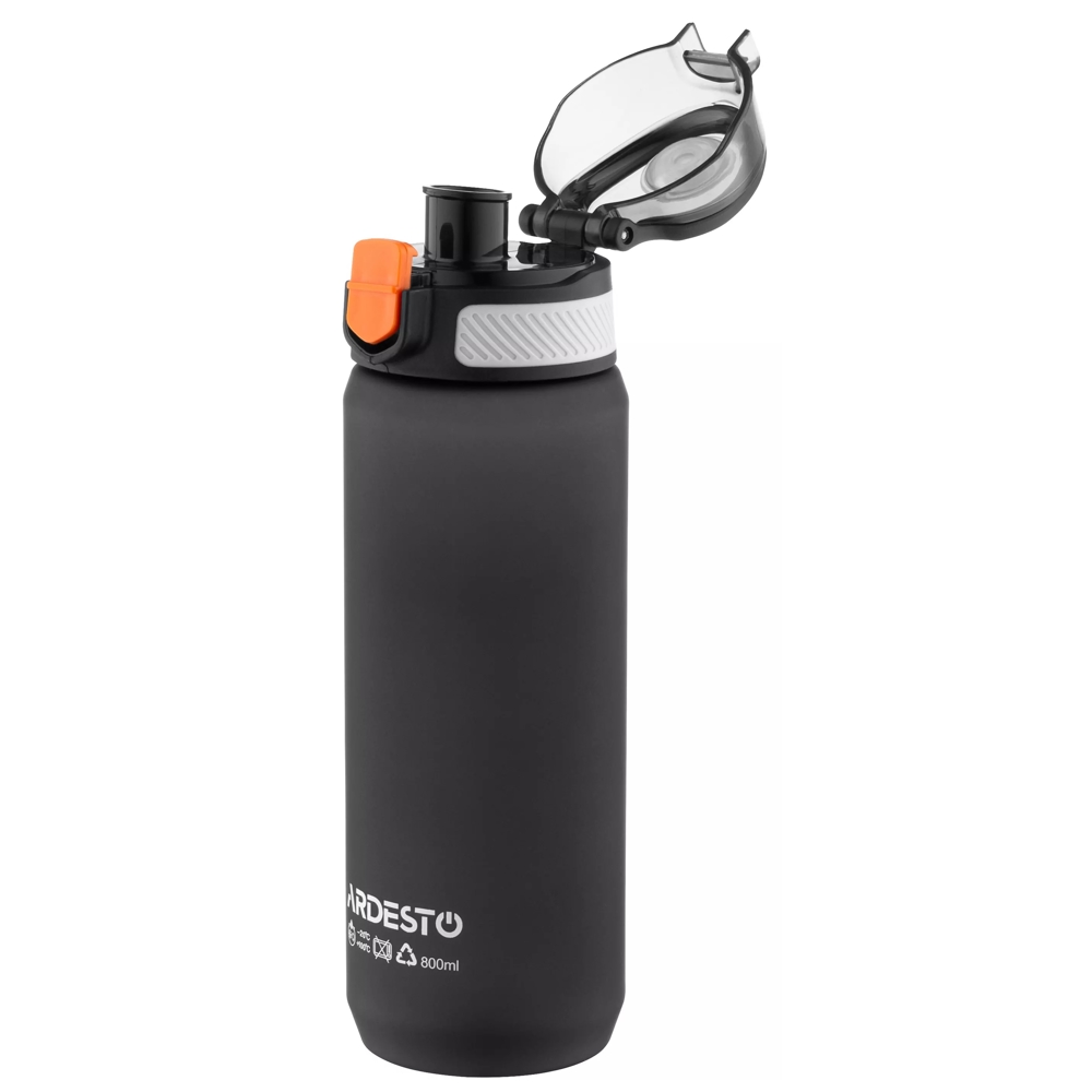 წყლის ბოთლი Ardesto AR2281ML Matte, 0.8l, Water Bottle, Black