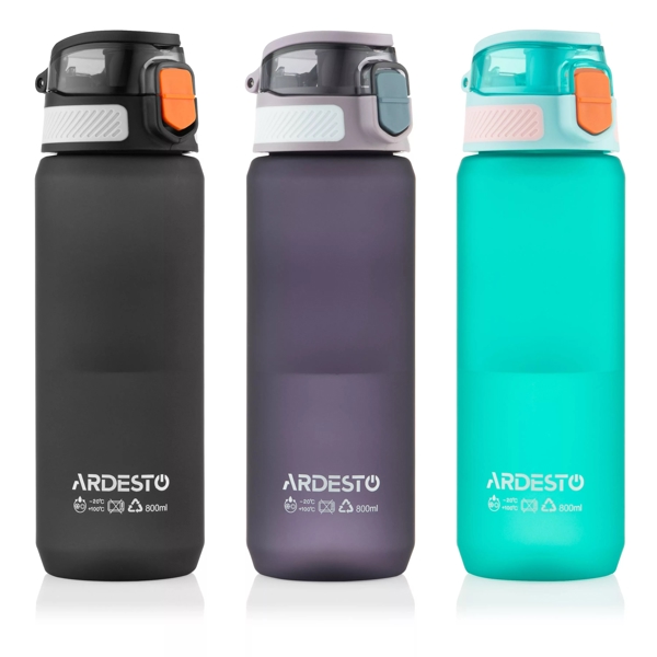 Water Bottle Ardesto AR2281MB Matte, 800ml, Bllue