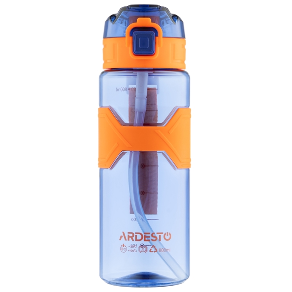 Water Bottle Ardesto AR2280ED Fitness, 800ml, Dark Blue
