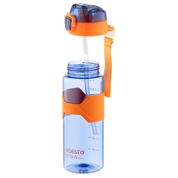 Water Bottle Ardesto AR2280ED Fitness, 800ml, Dark Blue