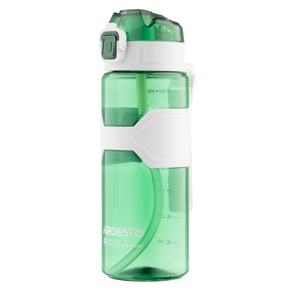 წყლის ბოთლი Ardesto AR2280EG Fitness, 0.8l, Water Bottle, Green