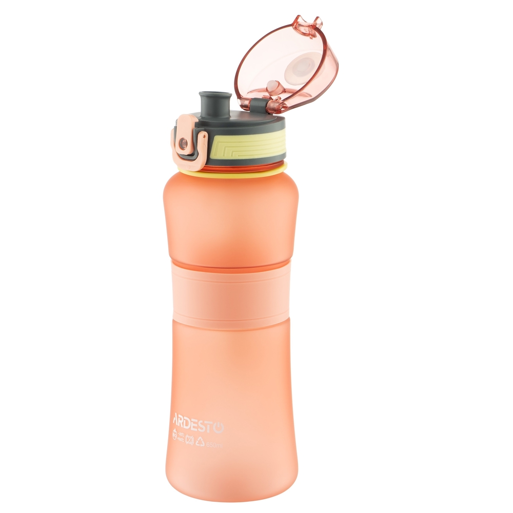 წყლის ბოთლი Ardesto AR2265BR Balance, 0.65l, Water Bottle, Red