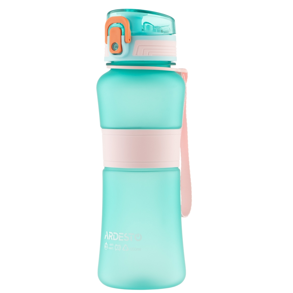 წყლის ბოთლი Ardesto AR2265BB Balance, 0.65l, Water Bottle, Light Blue