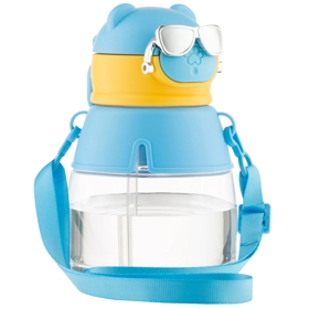 წყლის ბოთლი Ardesto AR2255SB Space, 550ml, Water Bottle, Light Blue