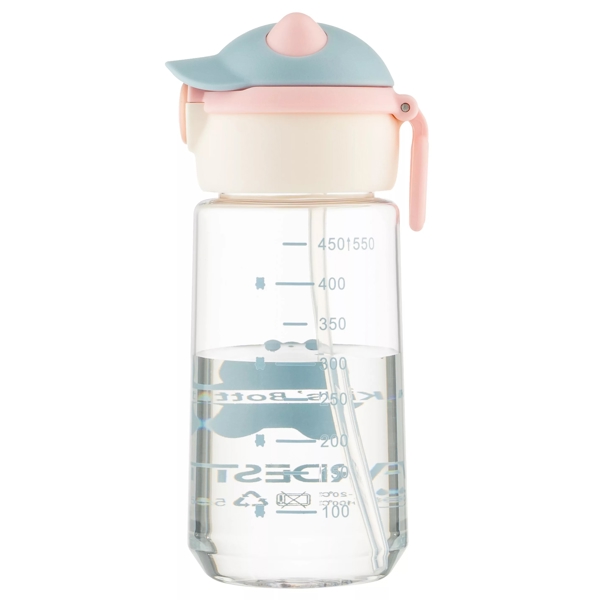 წყლის ბოთლი Ardesto AR2255BB Bear, 550ml, Water Bottle, Pink