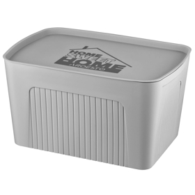 Storage Box With Lid Ardesto ARHC2523G, 23L, Grey
