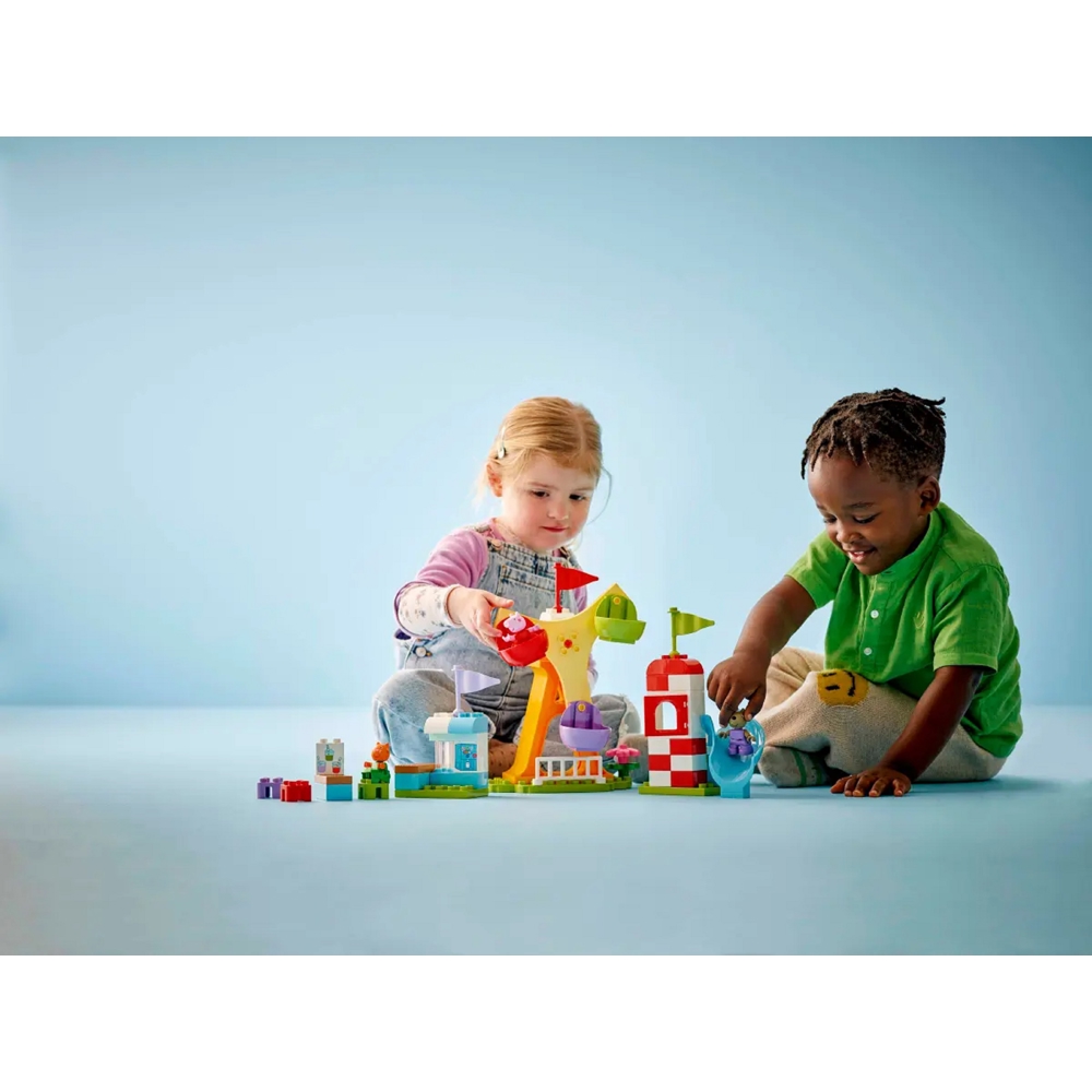 ასაწყობი კონსტრუქცია Lego 10453 DUPLO Peppa Pig Funfair, Prefabricated Construction