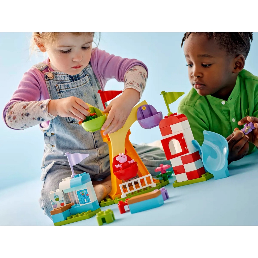 ასაწყობი კონსტრუქცია Lego 10453 DUPLO Peppa Pig Funfair, Prefabricated Construction