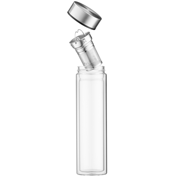 თერმოსი Ardesto AR1345SS, 450ml, Double Wall Bottle, Transparent