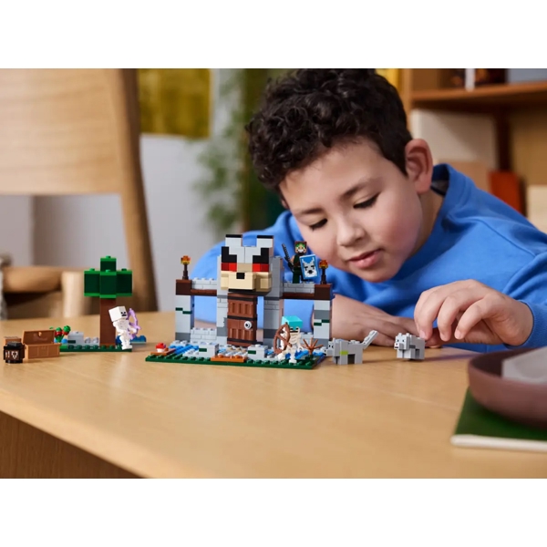 Prefabricated Construction Lego 21261 Minecraft The Wolf Stronghold
