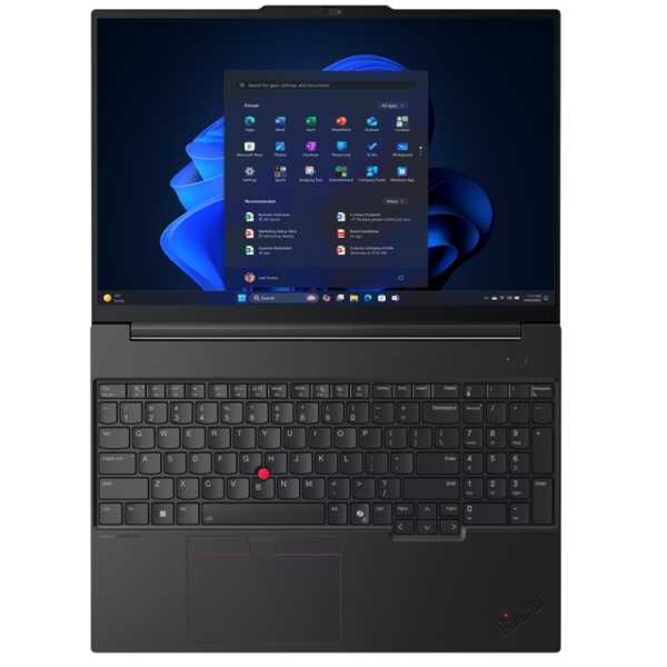 ნოუთბუქი Lenovo 21TF004PGX ThinkPad E16 Gen 3, 16", Core 7-240H, 32GB, 1TB SSD, Integrated, Black