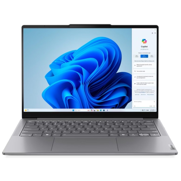 ნოუთბუქი Lenovo 83CV00ADRK Yoga Slim 7 14IMH9, 14'', Ultra 7-155H, 16GB, 1TB SSD, Integrated, Luna Grey